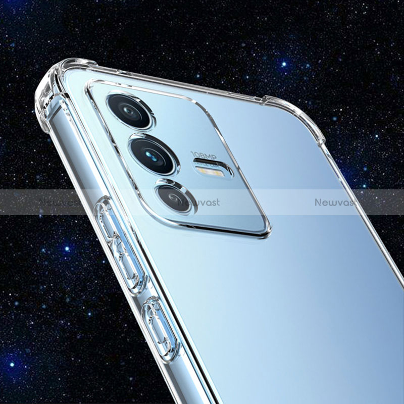 Ultra-thin Transparent TPU Soft Case Cover for Vivo V23 Pro 5G Clear