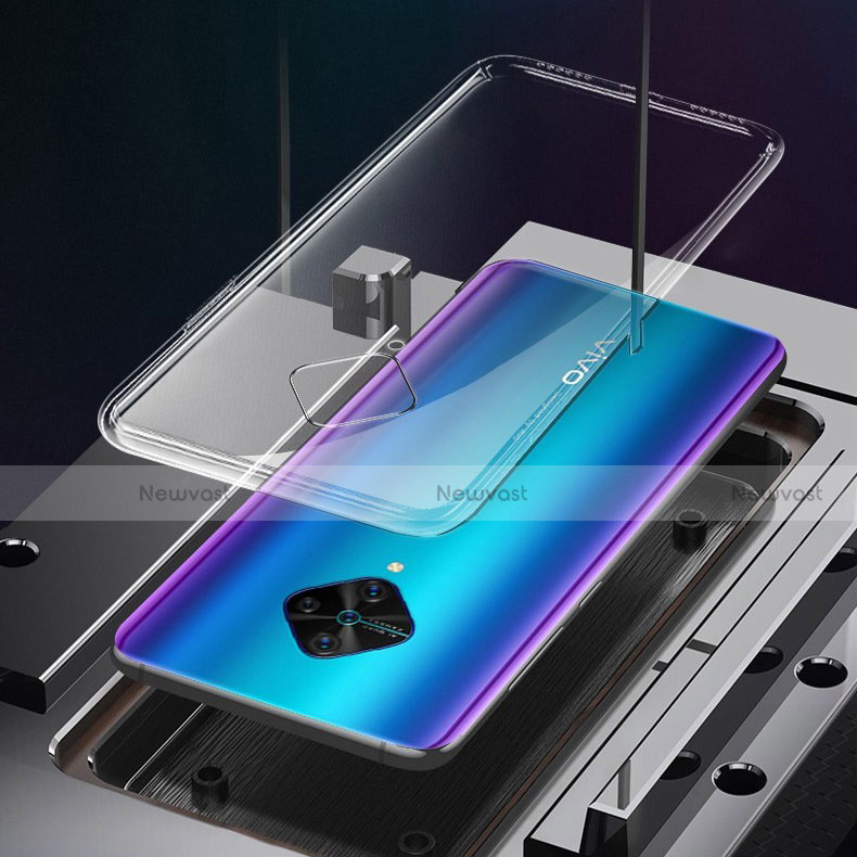 Ultra-thin Transparent TPU Soft Case Cover for Vivo X50 Lite Clear
