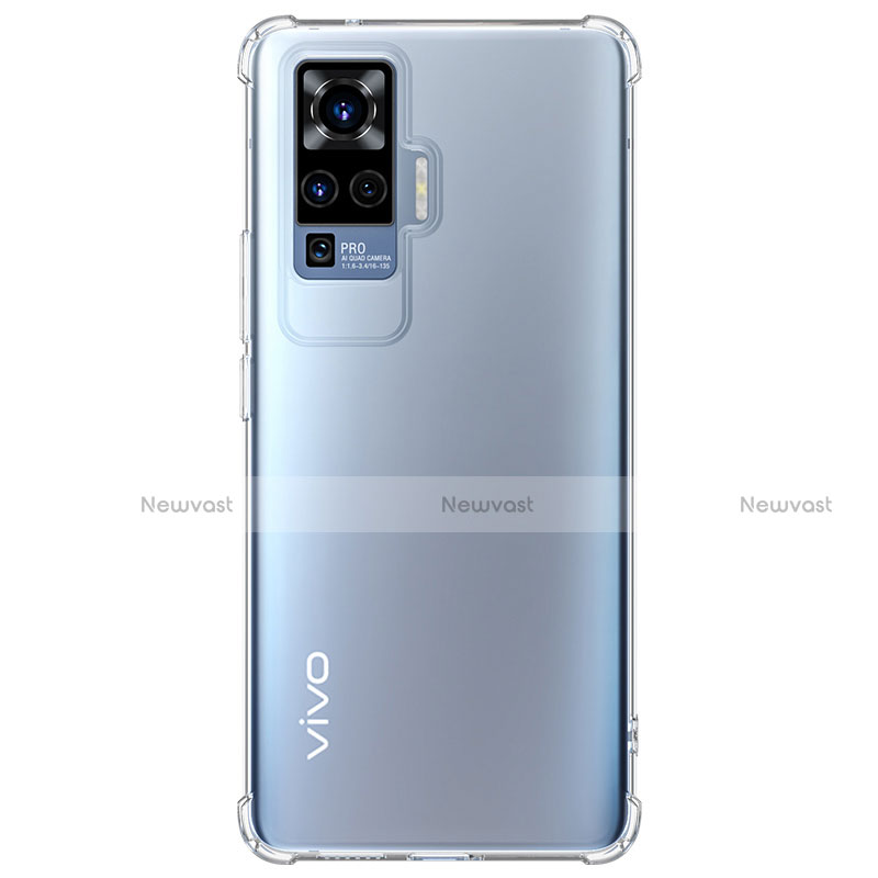 Ultra-thin Transparent TPU Soft Case Cover for Vivo X50 Pro 5G Clear