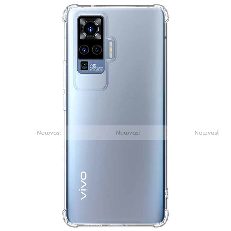 Ultra-thin Transparent TPU Soft Case Cover for Vivo X51 5G Clear