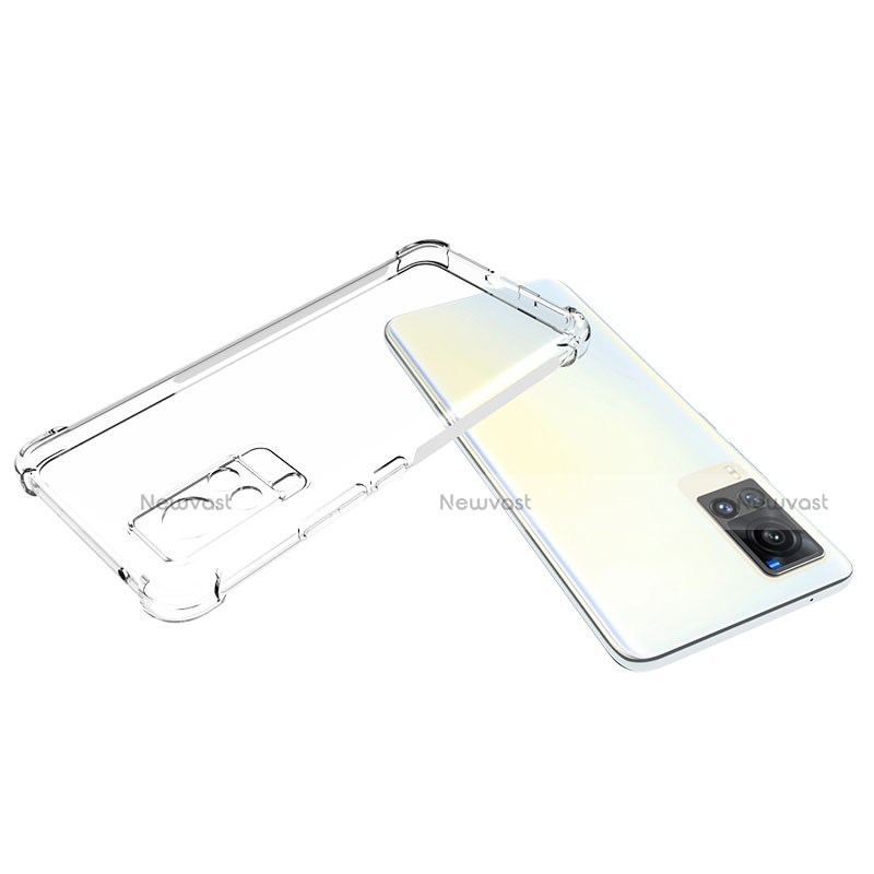 Ultra-thin Transparent TPU Soft Case Cover for Vivo X60 5G Clear