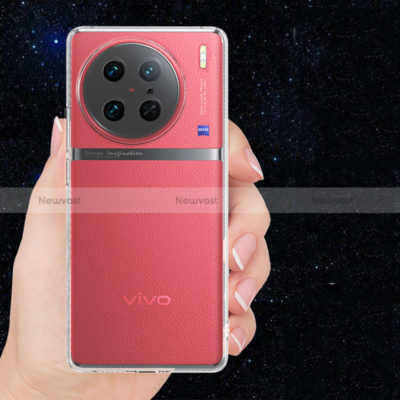 Ultra-thin Transparent TPU Soft Case Cover for Vivo X90 5G Clear