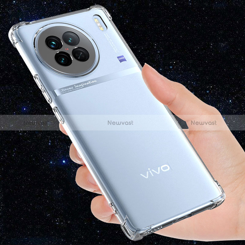 Ultra-thin Transparent TPU Soft Case Cover for Vivo X90 Pro 5G Clear