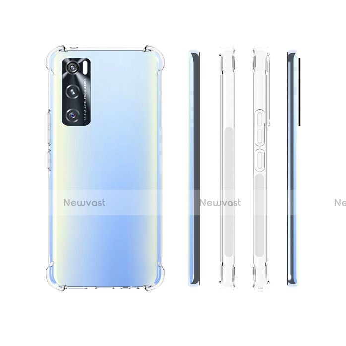 Ultra-thin Transparent TPU Soft Case Cover for Vivo Y70 (2020) Clear