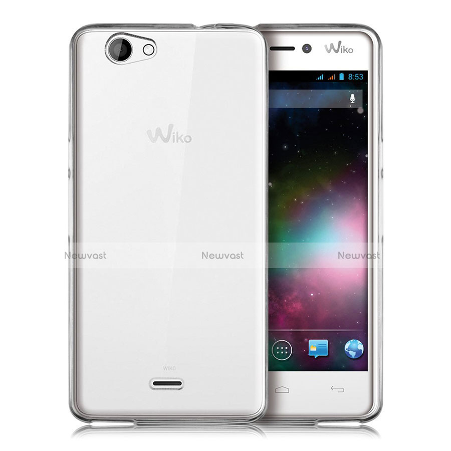 Ultra-thin Transparent TPU Soft Case Cover for Wiko Highway Signs Clear
