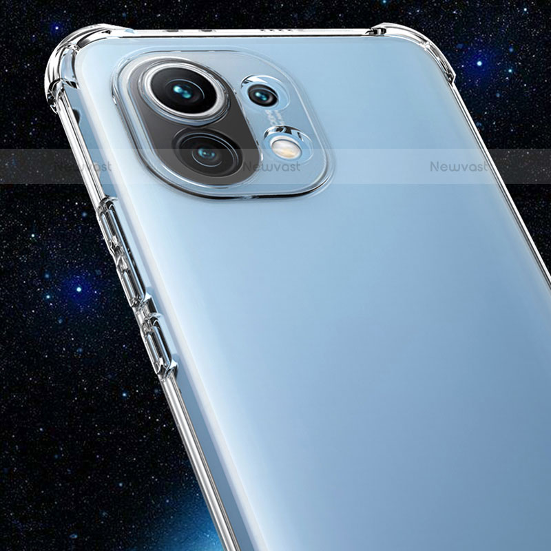 Ultra-thin Transparent TPU Soft Case Cover for Xiaomi Mi 11 Lite 5G Clear