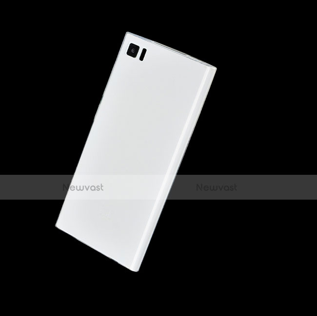 Ultra-thin Transparent TPU Soft Case Cover for Xiaomi Mi 3 Clear