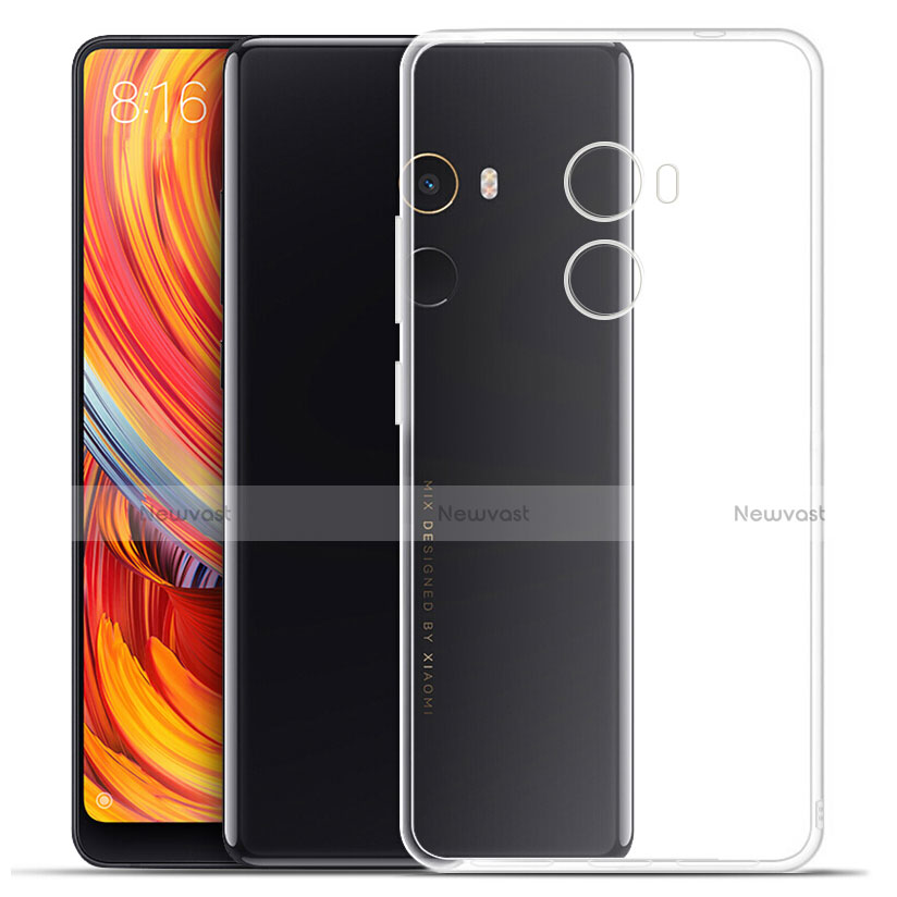 Ultra-thin Transparent TPU Soft Case Cover for Xiaomi Mi Mix 2 Clear