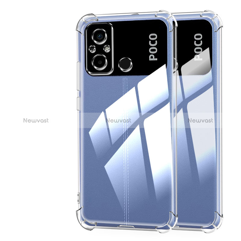 Ultra-thin Transparent TPU Soft Case Cover for Xiaomi Poco C55 Clear