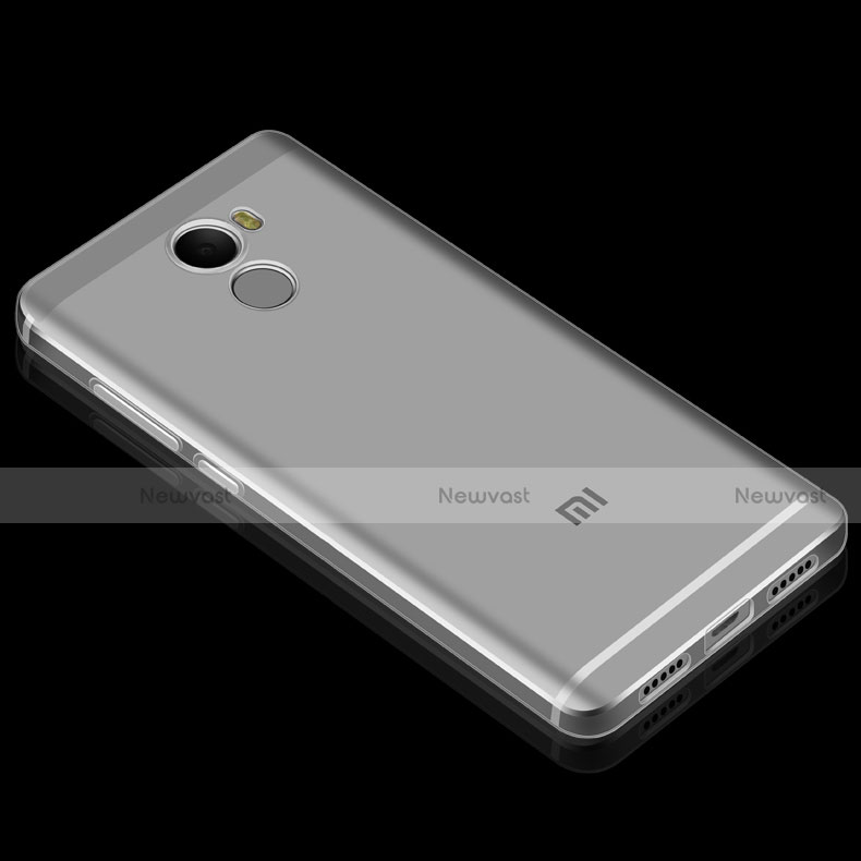 Ultra-thin Transparent TPU Soft Case Cover for Xiaomi Redmi 4 Standard Edition Clear