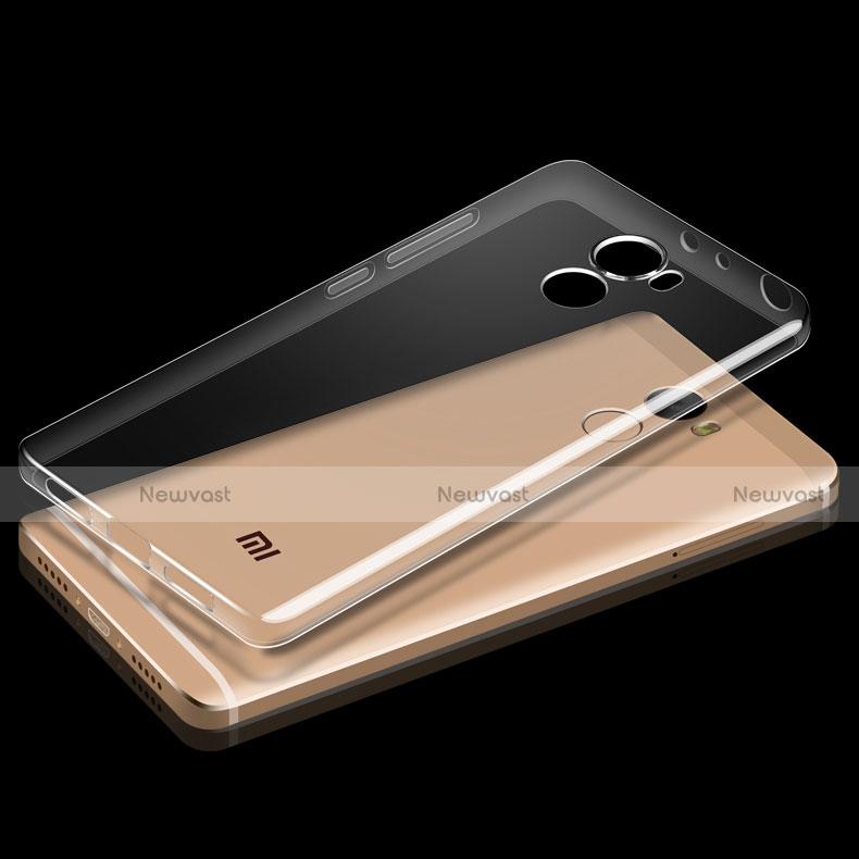 Ultra-thin Transparent TPU Soft Case Cover for Xiaomi Redmi 4 Standard Edition Clear