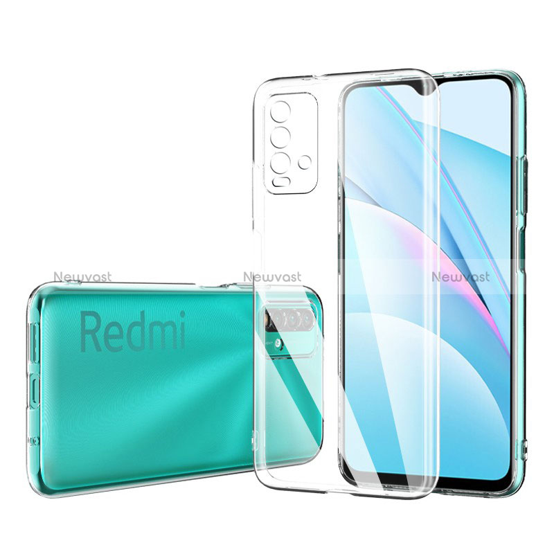 Ultra-thin Transparent TPU Soft Case Cover for Xiaomi Redmi 9T 4G Clear
