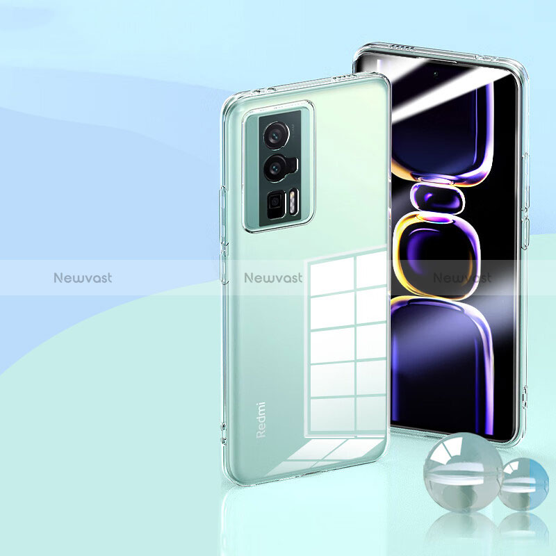 Ultra-thin Transparent TPU Soft Case Cover for Xiaomi Redmi K60 Pro 5G Clear