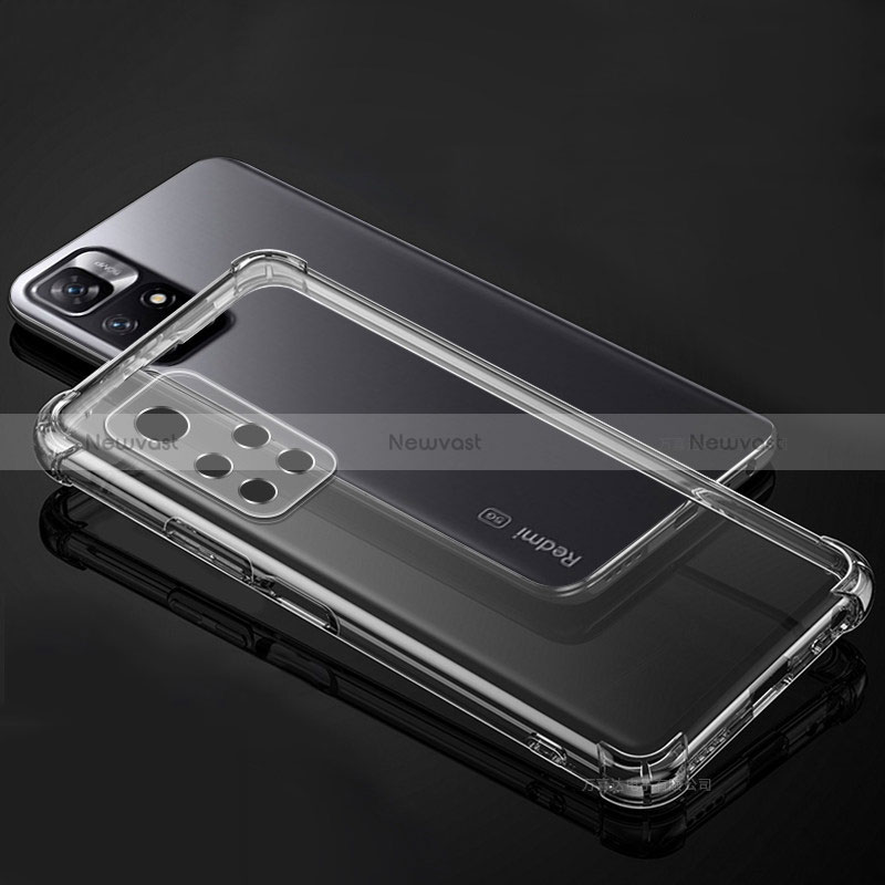 Ultra-thin Transparent TPU Soft Case Cover for Xiaomi Redmi Note 11S 5G Clear