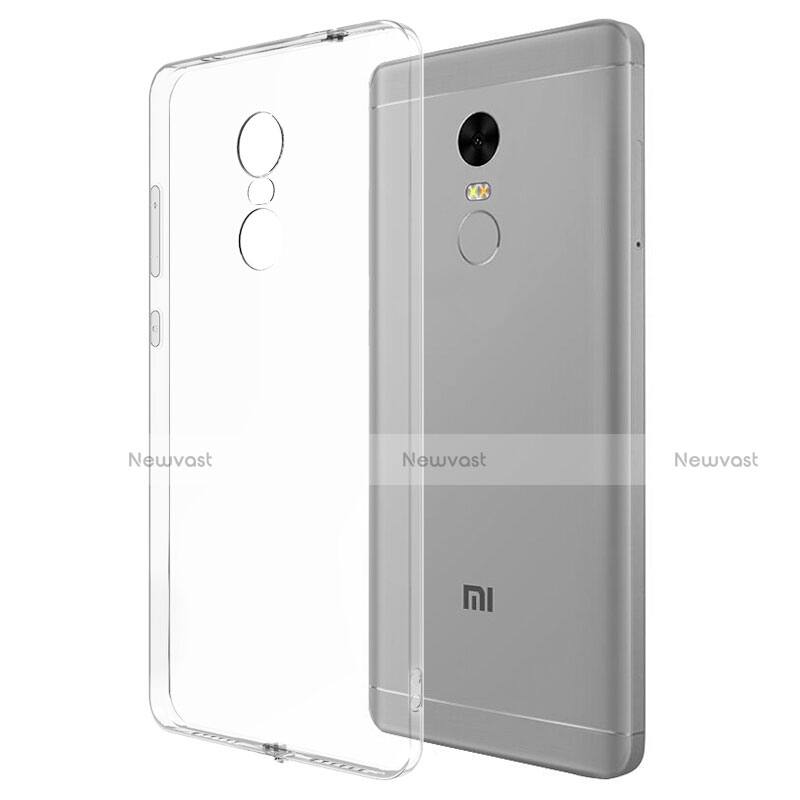 Ultra-thin Transparent TPU Soft Case Cover for Xiaomi Redmi Note 4 Standard Edition Clear