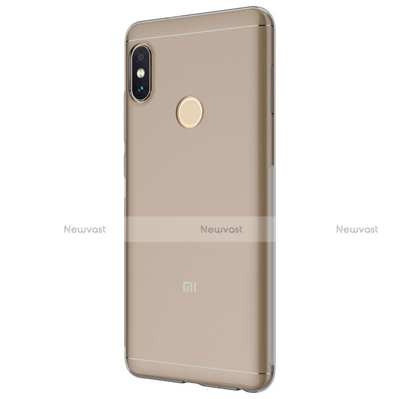 Ultra-thin Transparent TPU Soft Case Cover for Xiaomi Redmi Note 5 AI Dual Camera Gray