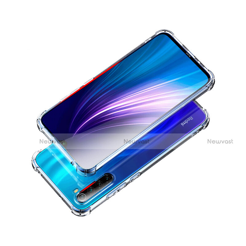Ultra-thin Transparent TPU Soft Case Cover for Xiaomi Redmi Note 8 (2021) Clear