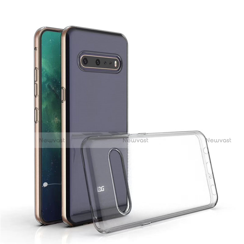 Ultra-thin Transparent TPU Soft Case Cover G01 for LG V60 ThinQ 5G Clear