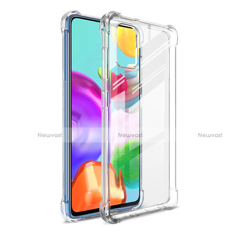 Ultra-thin Transparent TPU Soft Case Cover G01 for Samsung Galaxy A41 Clear