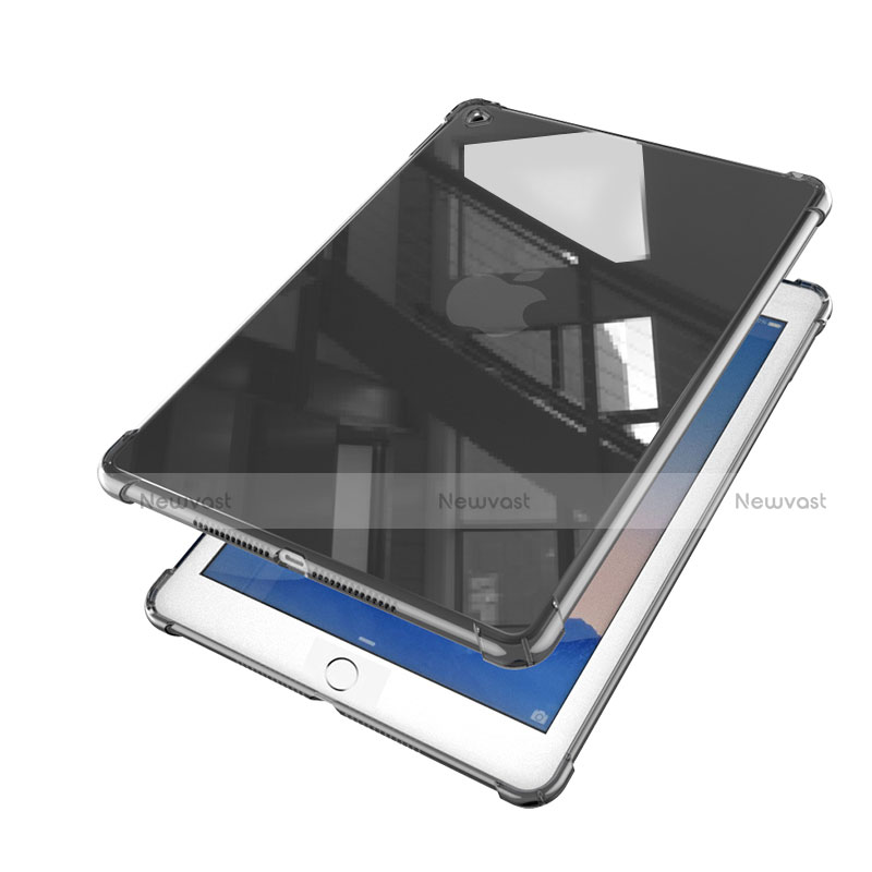 Ultra-thin Transparent TPU Soft Case Cover H01 for Apple iPad Air 2 Black
