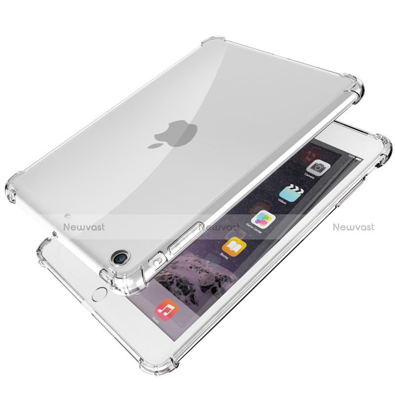 Ultra-thin Transparent TPU Soft Case Cover H01 for Apple iPad Mini Clear