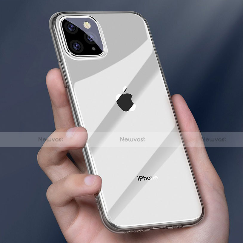 Ultra-thin Transparent TPU Soft Case Cover H01 for Apple iPhone 11 Pro Gray
