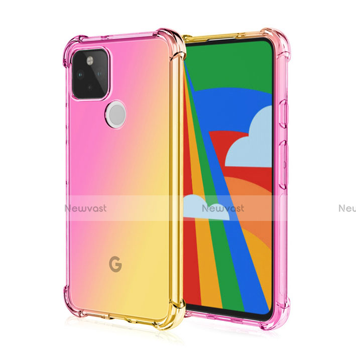 Ultra-thin Transparent TPU Soft Case Cover H01 for Google Pixel 5