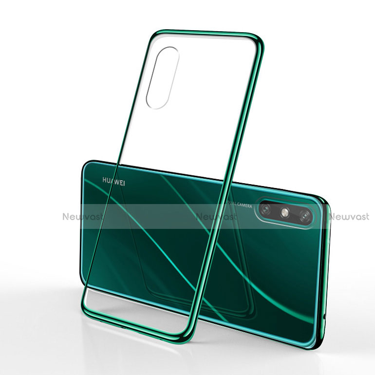 Ultra-thin Transparent TPU Soft Case Cover H01 for Huawei Enjoy 10e Green