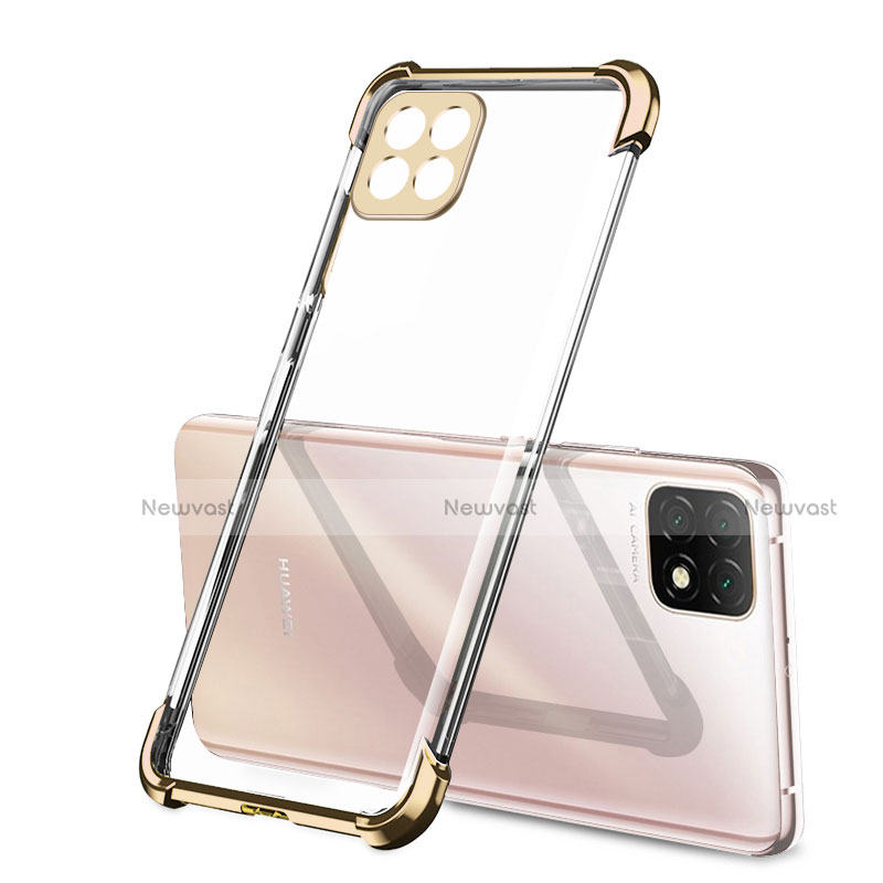 Ultra-thin Transparent TPU Soft Case Cover H01 for Huawei Enjoy 20 5G Gold