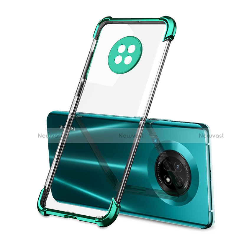 Ultra-thin Transparent TPU Soft Case Cover H01 for Huawei Enjoy 20 Plus 5G Green