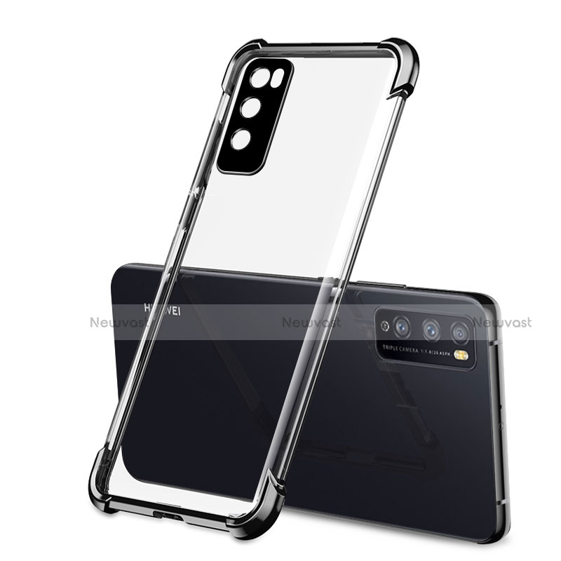 Ultra-thin Transparent TPU Soft Case Cover H01 for Huawei Enjoy 20 Pro 5G Black