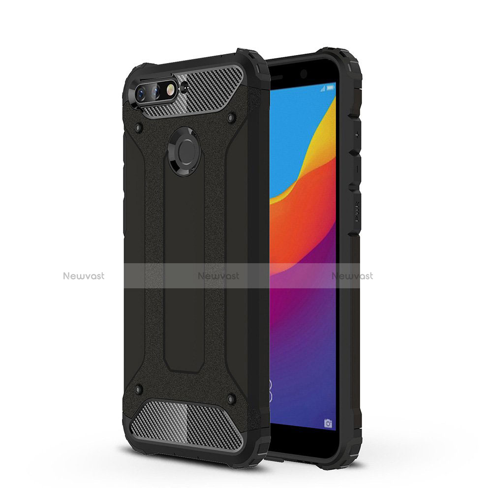 Ultra-thin Transparent TPU Soft Case Cover H01 for Huawei Enjoy 8e Black