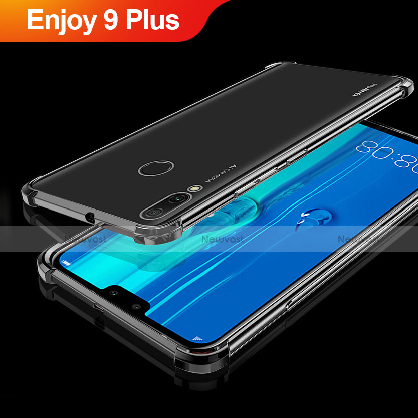 Ultra-thin Transparent TPU Soft Case Cover H01 for Huawei Enjoy 9 Plus Black