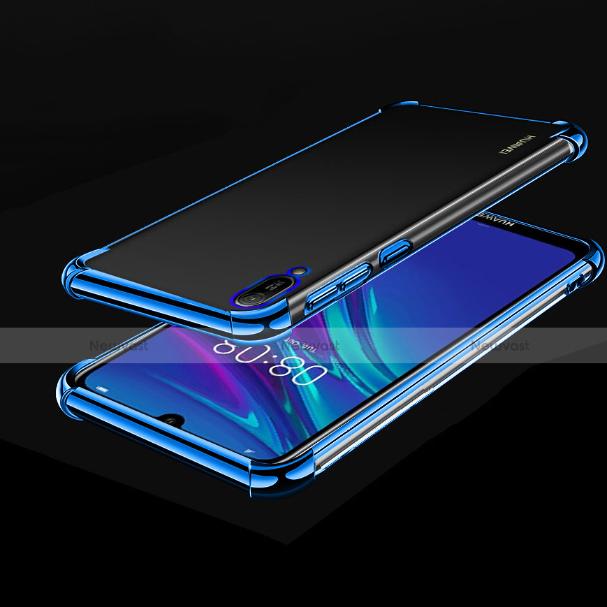 Ultra-thin Transparent TPU Soft Case Cover H01 for Huawei Enjoy 9e Blue