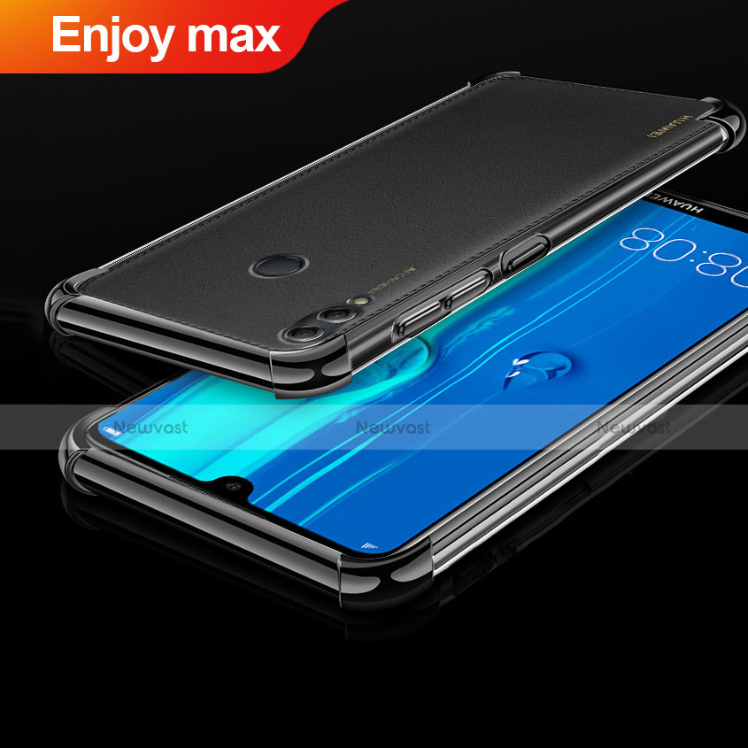 Ultra-thin Transparent TPU Soft Case Cover H01 for Huawei Enjoy Max Black