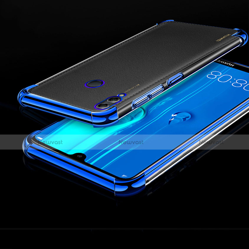 Ultra-thin Transparent TPU Soft Case Cover H01 for Huawei Enjoy Max Blue