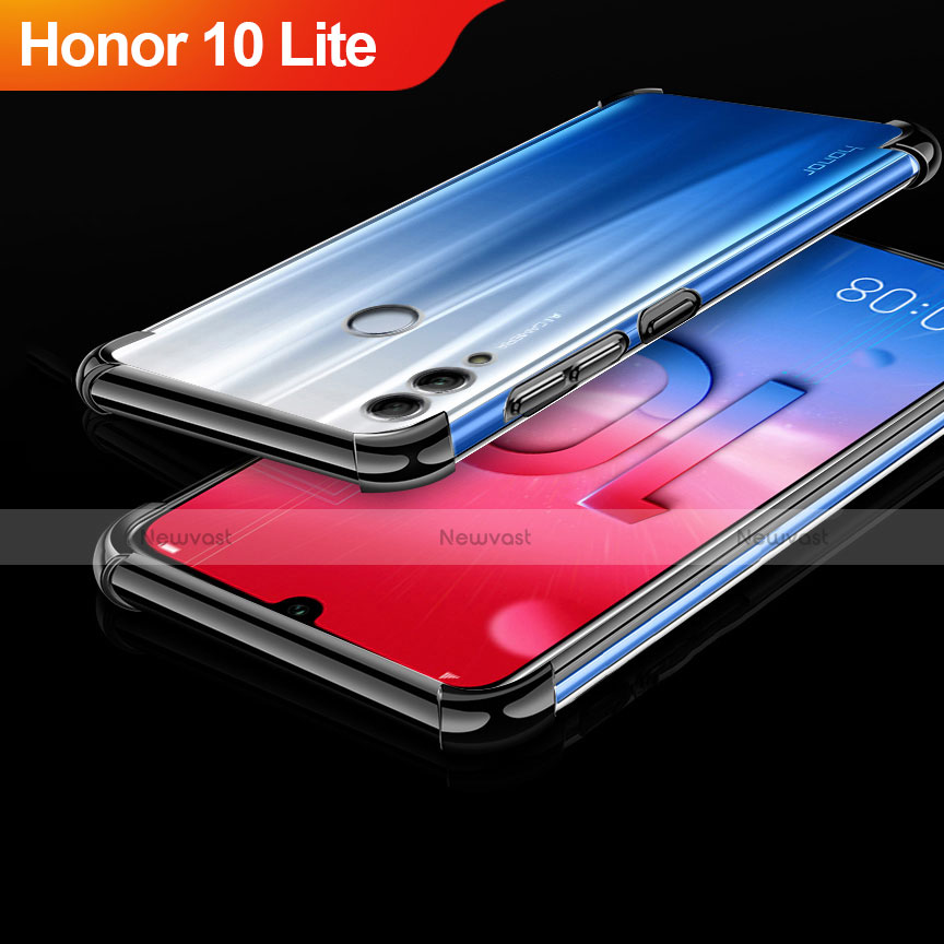 Ultra-thin Transparent TPU Soft Case Cover H01 for Huawei Honor 10 Lite Black