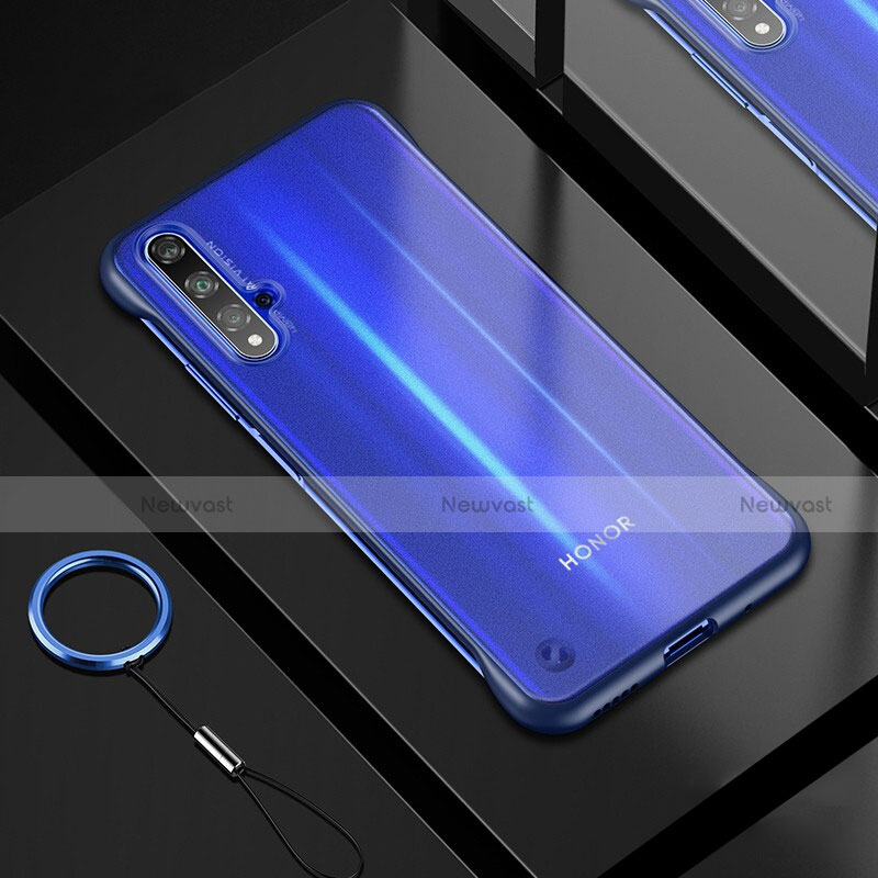 Ultra-thin Transparent TPU Soft Case Cover H01 for Huawei Honor 20 Blue