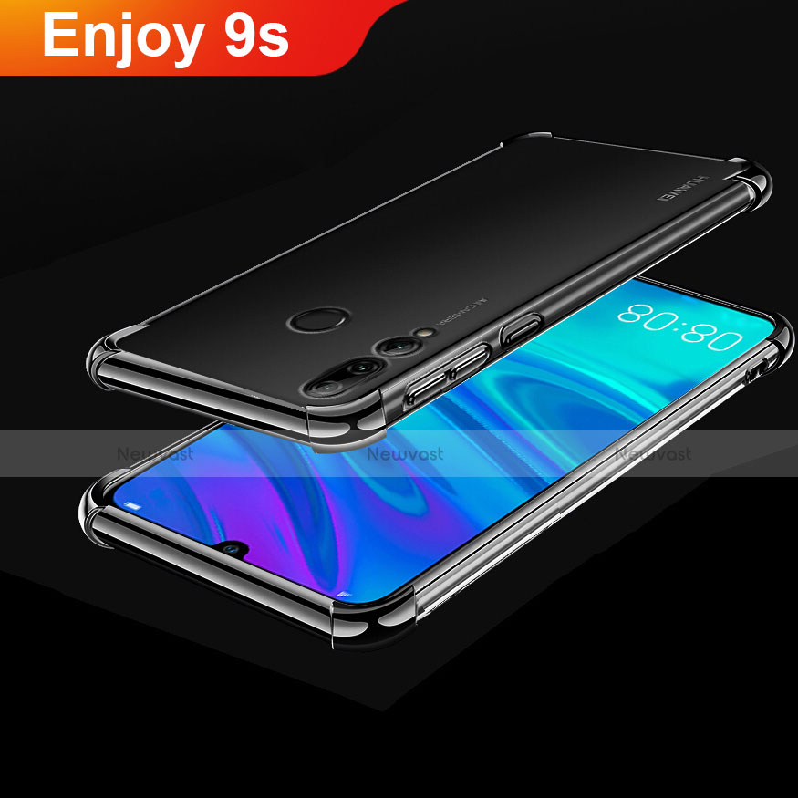 Ultra-thin Transparent TPU Soft Case Cover H01 for Huawei Honor 20 Lite Black