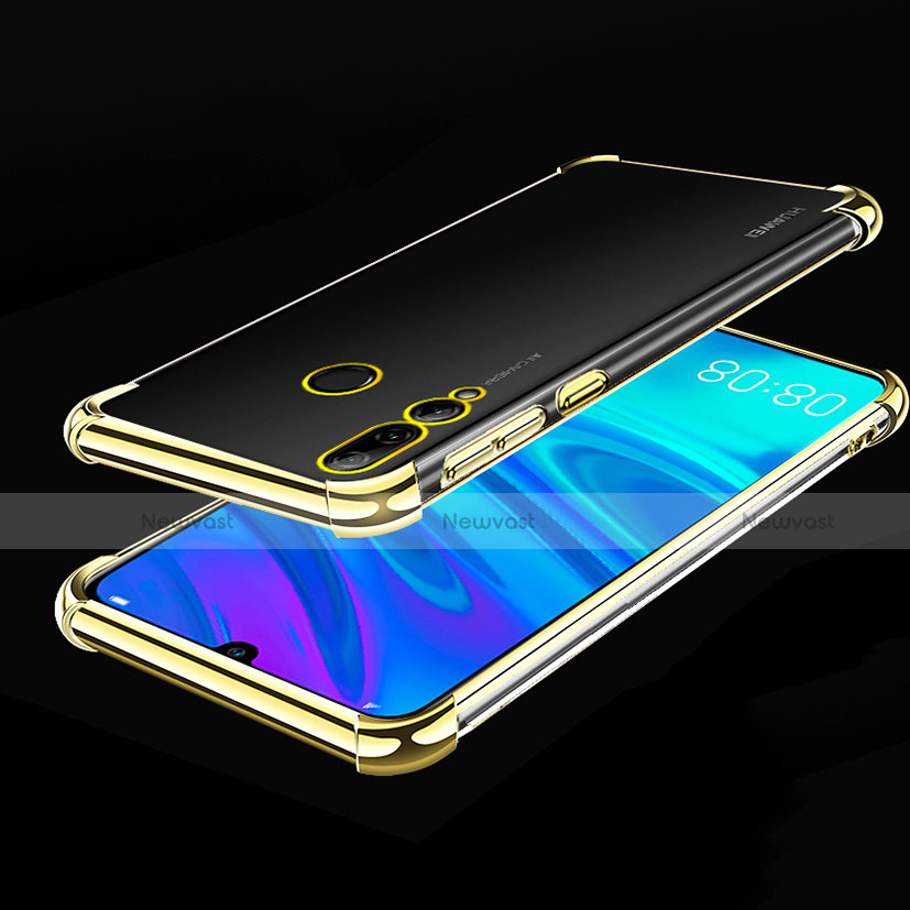 Ultra-thin Transparent TPU Soft Case Cover H01 for Huawei Honor 20 Lite Gold
