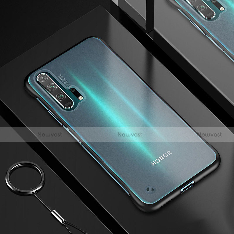 Ultra-thin Transparent TPU Soft Case Cover H01 for Huawei Honor 20 Pro Black