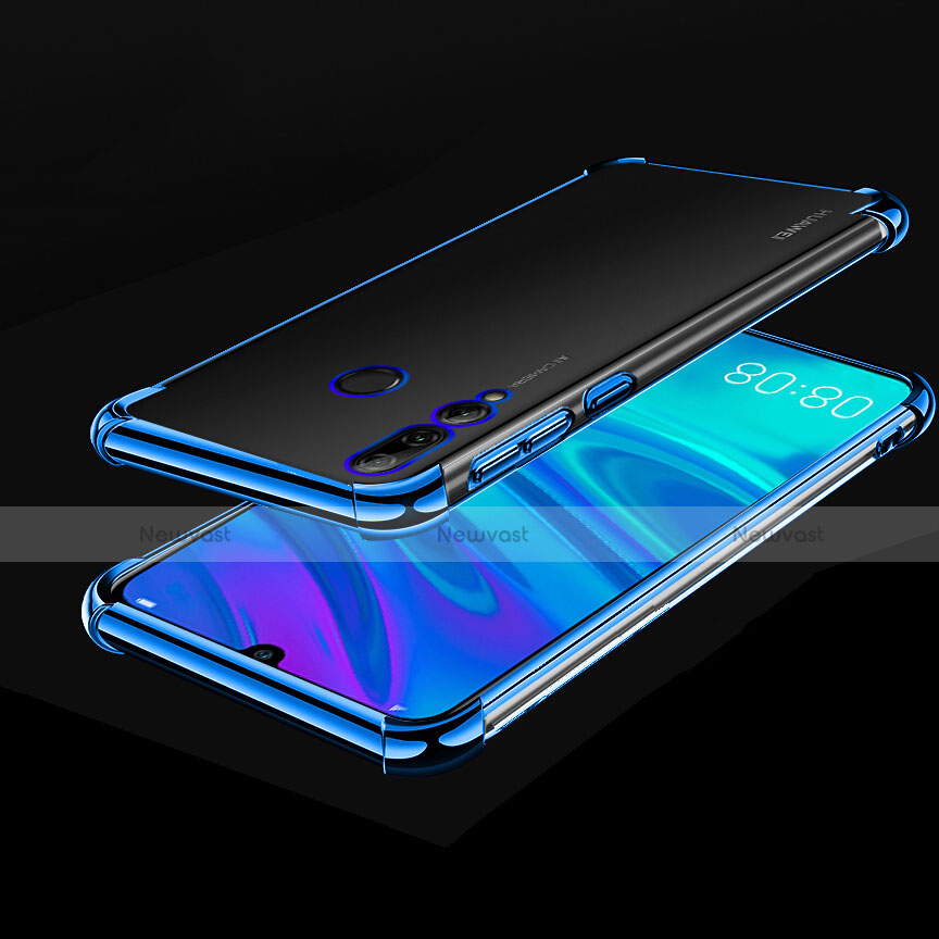 Ultra-thin Transparent TPU Soft Case Cover H01 for Huawei Honor 20E Blue