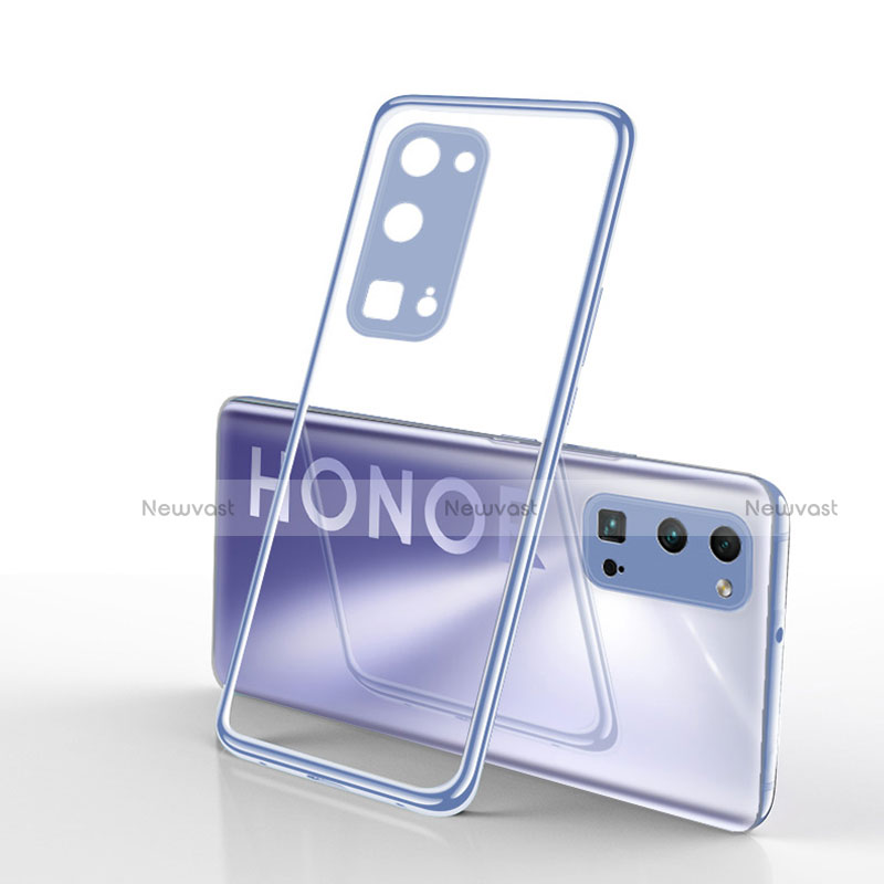 Ultra-thin Transparent TPU Soft Case Cover H01 for Huawei Honor 30 Pro+ Plus Silver