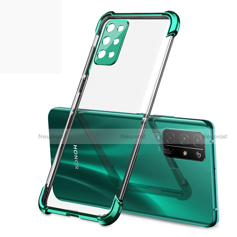 Ultra-thin Transparent TPU Soft Case Cover H01 for Huawei Honor 30S Green