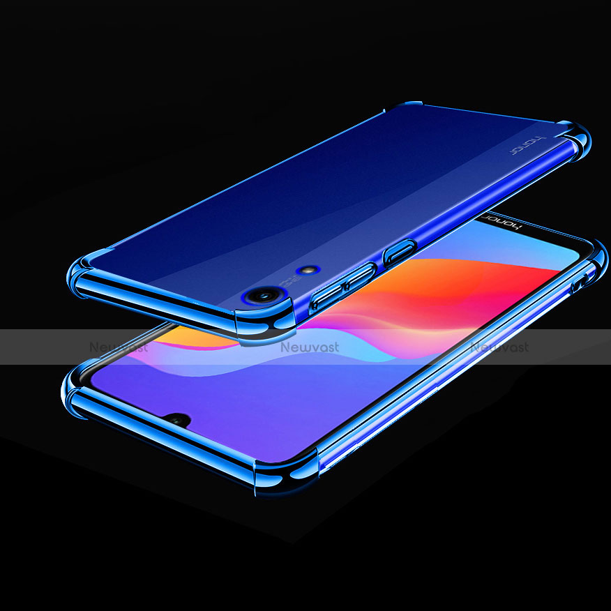 Ultra-thin Transparent TPU Soft Case Cover H01 for Huawei Honor Play 8A Blue