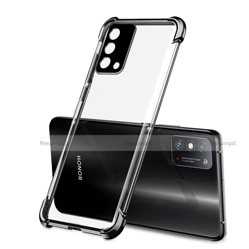Ultra-thin Transparent TPU Soft Case Cover H01 for Huawei Honor X10 Max 5G Black