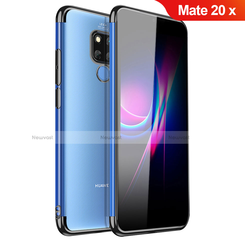 Ultra-thin Transparent TPU Soft Case Cover H01 for Huawei Mate 20 X 5G Black