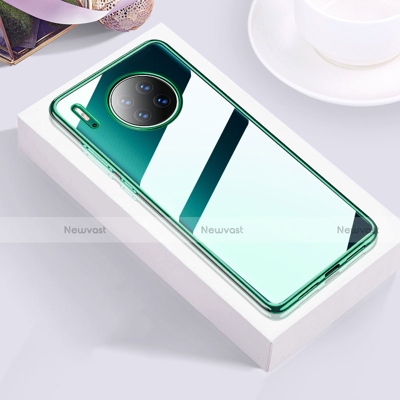 Ultra-thin Transparent TPU Soft Case Cover H01 for Huawei Mate 30E Pro 5G Green
