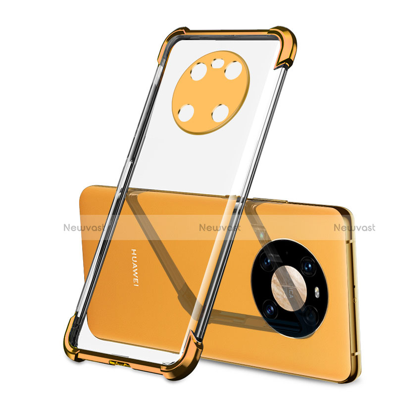 Ultra-thin Transparent TPU Soft Case Cover H01 for Huawei Mate 40 Orange