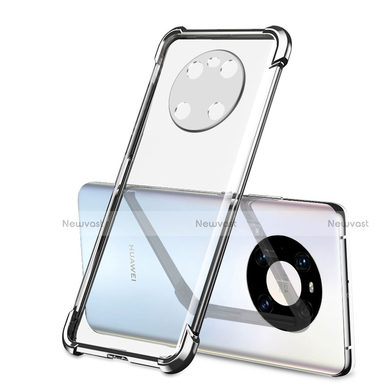 Ultra-thin Transparent TPU Soft Case Cover H01 for Huawei Mate 40E 5G Silver